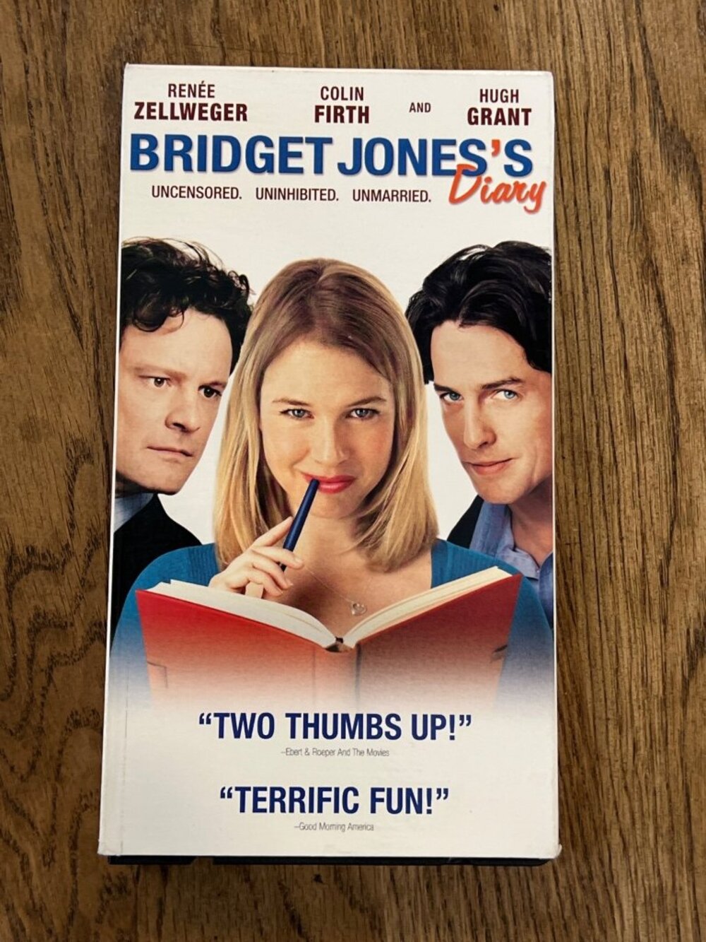 Bridget Jones’s Diary 2001 Movie VHS Comedy Renee Zellweger Colin Firth Pre-Owne